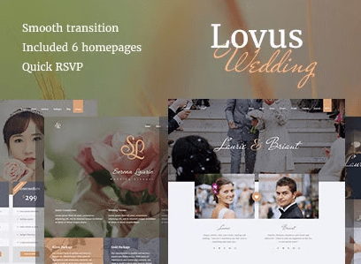 Lovus - Wedding Planner WordPress Theme