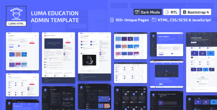 Education Dashboard & Learning Management System (LMS) Admin Template